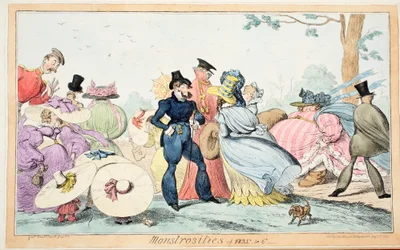 Mostruosità del 1825 e 6, pub. 1835 (incisione colorata a mano)